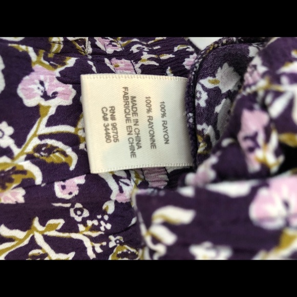 Rebecca Taylor Floral Jogger Pants Size 6 - Picture 5 of 5